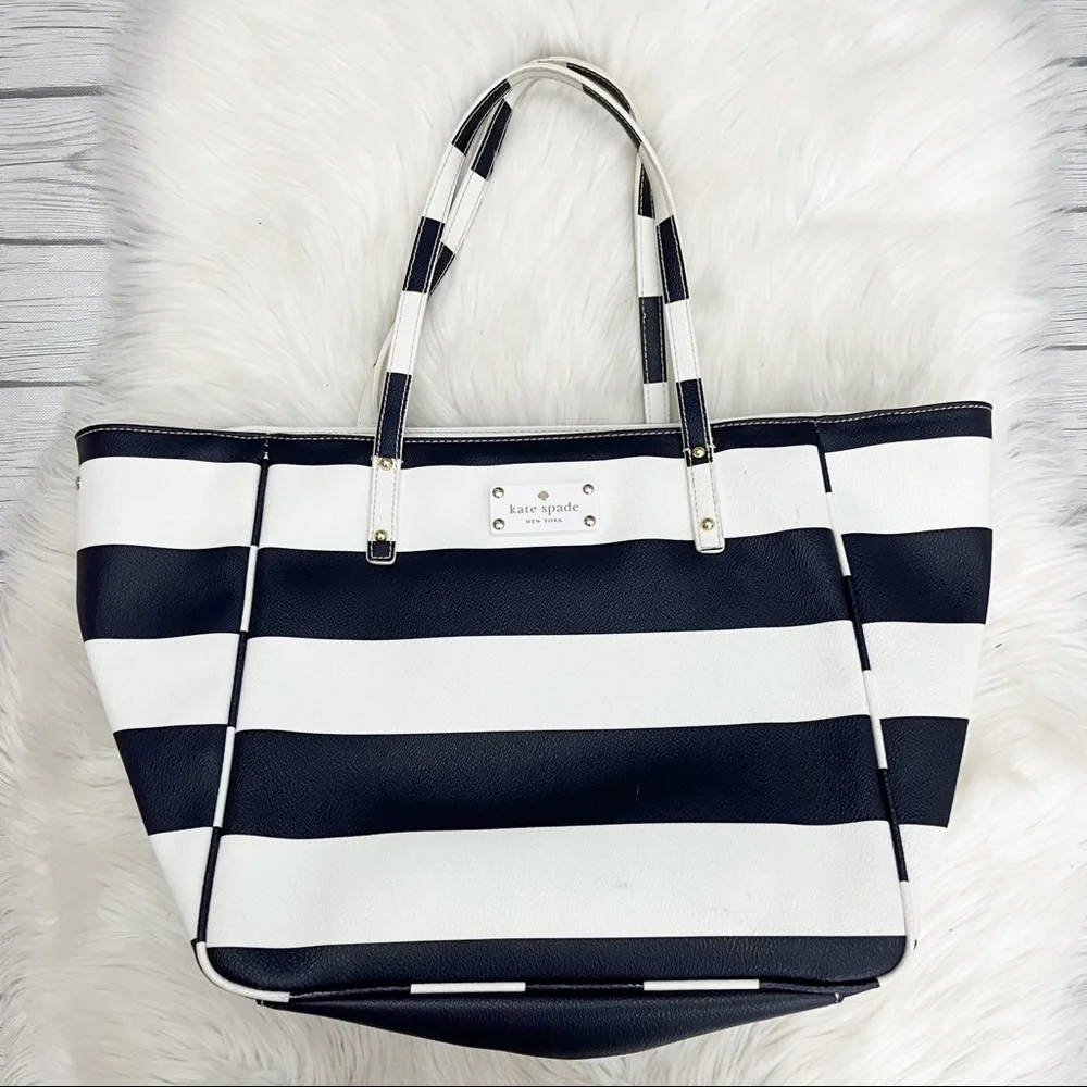 Kate Spade High Falls Sidney Tote white/Cream Navy